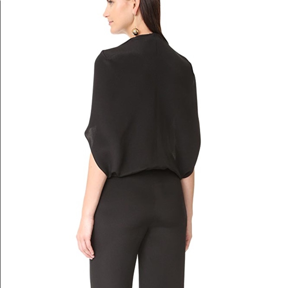ESTEBAN CORTAZAR Silk Cape Jumpsuit - Picture 2 of 8